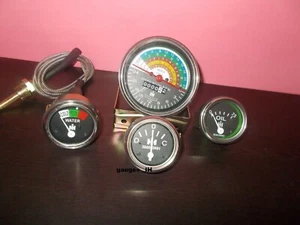 for IH Farmall Gauge Set 300 350 Gas Utility Tachometer Temperature Oil Ampere@v - Picture 1 of 4