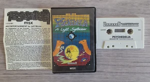 PSYCHEDELIA - MSX COMPUER GAME LLAMASOFT JEFF MINTER 1984 RARE - Afbeelding 1 van 6