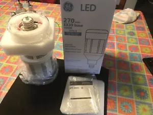 GE 93095553 Lampada HID LED270BT56/750 EX39 Base 270W 5000K R70 277-480V 60Hz 40000 - Foto 1 di 7