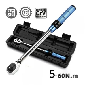 5-60N.m Torque Wrench 3/8Inch Reversible Ratchet Key Square Drive Car RepairTool - Picture 1 of 7