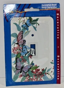 Leviton Decrotive Metal Single Gang Switch Plate - Butterflies - Picture 1 of 2