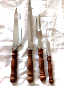 Vtg Bennington Forge Knives, Carving, Bread, Paring, & 1 Large Fork - Picture 1 of 4