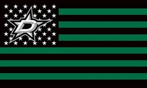 NHL Dallas Stars Hockey Americana Flag Logo Flag 3x5ft - With Grommets - Picture 1 of 1