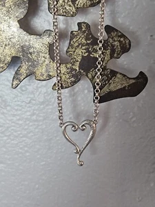 Brighton Adore Me Etched Open Heart Pendant Necklace - Picture 1 of 5