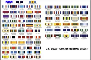 CUSTOM REG. SLIDE ON RIBBON RACK MOUNTING BAR COAST GUARD U PICK YOUR RIBBONS - Picture 1 of 111