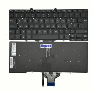 New For Dell Latitude 7400 5400 5410 5411 UK Backlit Keyboard 0V5H1J Black - Picture 1 of 3