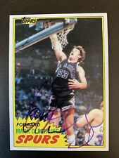 1981-82 Topps Basketball Mark Olberding #104 MW Autographed Card NM