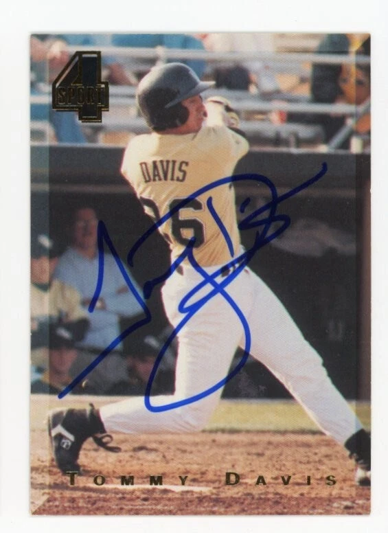 SIGNED BASEBALL CARD AUTO BALTIMORE ORIOLES TOMMY DAVIS 1994 CLASSIC #165 - Image 1 of 1