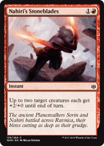 x1 Nahiri's Stoneblades - War Of The Spark - NM - MTG - Image 1 of 1