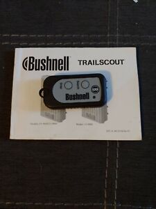 BUSHNELL TRAILSCOUT REMOTE CONTROL WITH MANUAL MODELS 11-9600 /11-9800 / 11-9900