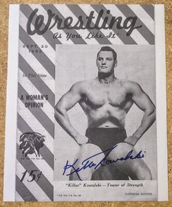 Killer Kowalski handsigniertes 8x10 Foto WWE Wrestling Champion LEGEND - Bild 1 von 1