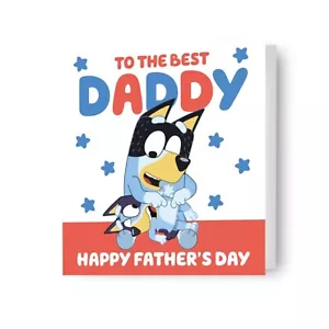 Tarjeta del Día del Padre | Feliz Día del Padre Papá | Bluey & Bandit - Imagen 1 de 6