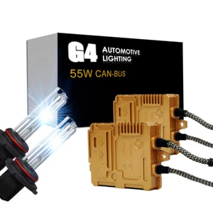 G4 AUTOMOTIVE 9005 55W CANBUS HID Headlight Kit Premium Golden Ballast All Color - Picture 1 of 8