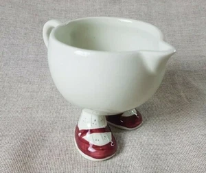 Vintage Milk Jug / Cream Pitcher With Red Shoes - Picture 1 of 10