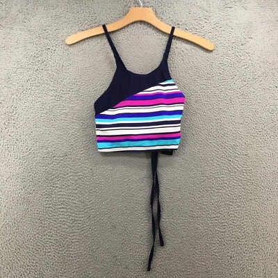 NUEVO Adidas Fácil Rayas Cuello Alto Traje de Baño Prendas para el torso para Mujer XL Multicolor Correa Cruzada Foto 1 de 4