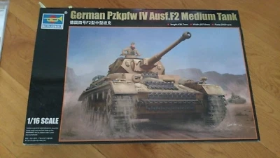 Trumpeter 00919 - 1:16 German Pzkpfw IV Ausf.F2 Medium Tank - NUOVO - Immagine 1 di 2
