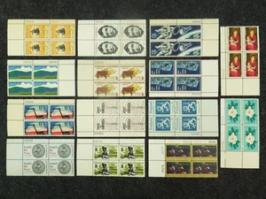 Lot of 14, 5¢ US Plate # Blocks of 4 Scott #1323 to #1337 MNH All 1967 - Picture 1 of 2