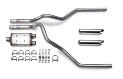2009-2019 GMC Sierra Magnaflow Mandrel Dual Truck Exhaust Kit Chrome Tips Foto 1 de 4