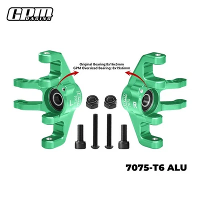 GPM 7075 Alloy Front Spindle Set For LOSI 1/6 Super Baja Rey 1.0 / 2.0 - Image 1 of 4