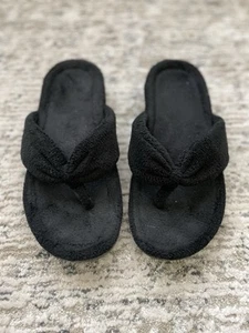 Vionic Indulge Gracie Flip Flop Slippers Black Womens 9 Comfort Arch Sandals - Picture 1 of 11