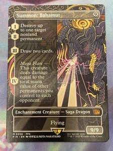 Summon Bahamut Showcase - Near Mint - Magic The Gathering FIN - Picture 1 of 6