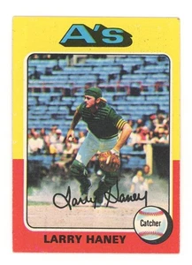 Larry Haney 1975 Topps Baseball #626 Oakland Athletics - Foto 1 di 2