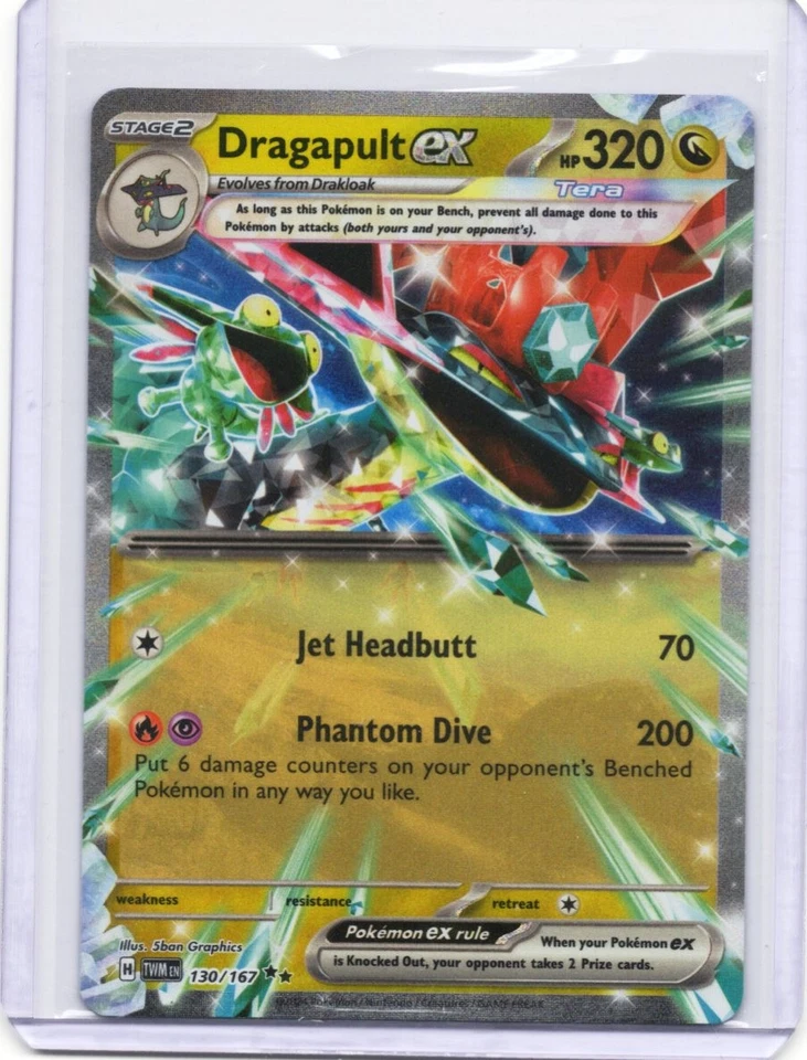 Dragapult EX Pokémon TCG Scarlet & Violet Twilight Masquerade 130/167 Holofoil - Image 1 of 1