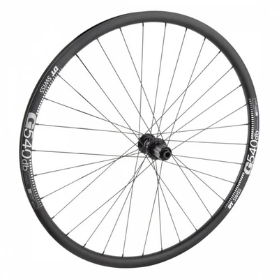 Rueda trasera 700c Tubeless Ready con llanta DT G 540, buje Shi RS470, eje pasante de 12 mm Foto 1 de 3