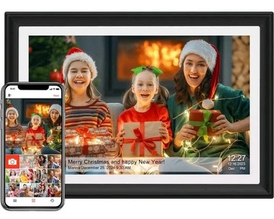 Digital Picture Frame 32GB 10.1 Inch WiFi 1280x800 IPS HD Touchscreen USB SD  - Image 1 of 4