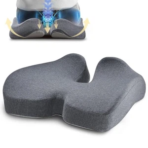 X Large Seat Cushions, 1 Pack Gel Memory Foam Office Chair Pads with Non-Slip... - Picture 1 of 6