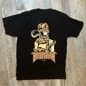 Beartooth Black T-Shirt Band Music Metal Punk Indie Snake Graphic Tee Sz Medium - Picture 1 of 4