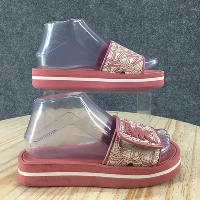 NUEVAS Sandalias Michael Kors Mujer 6 M Informales Correa Ajustable Sin Cordones Deslizables Rosa Foto 1 de 4