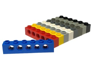 LEGO 3894 - Technic, Brick 1 x 6 with Holes - Select Colour - FREE P&P! - Picture 1 of 13