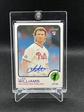 AUTO 2022 Topps Heritage Luke Williams Real One Blue Ink #ROA-LW Phillies RC MNT