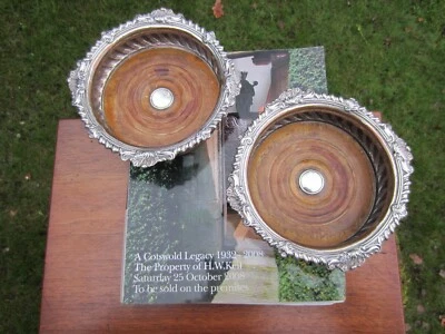 Par De Descansos Para Copos Garrafa Banhado A Sheffield Ex Hw keii Broadway gadrooned c1825 Ex - Imagem 1 de 4