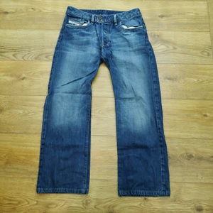 Diesel Jeans Mens W34 L29 Blue Relaxed Fit Loose Button Denim - Picture 1 of 11