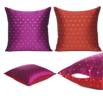 Capa de almofada arte seda travesseiro casa sofá-cama capas decorativas - Imagem 1 de 4