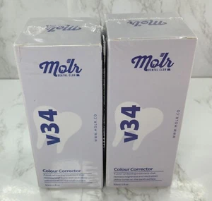 Molr Dental Club v34 Colour Corrector, 2 Pack, 30 mL (1 oz) Each, Post-Whitening - Picture 1 of 8