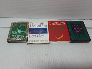 4 Mini Books Thomas Nelson Life Of Christ Affirmations Book Of Hymns God Loves U - Picture 1 of 3