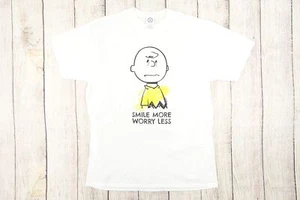 DELTA PEANUTS CHARLIE BROWN LARGE 100% PRESHRUNKEN COTTON FUNNY HUMOR TSHIRT - Picture 1 of 5
