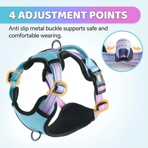 No-Pull Adjustable Dog Harness with Handle – Reflective Safety Vest for Walking - Picture 1 of 13