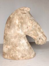 Han Dynasty molded Horse head with white and red decoration