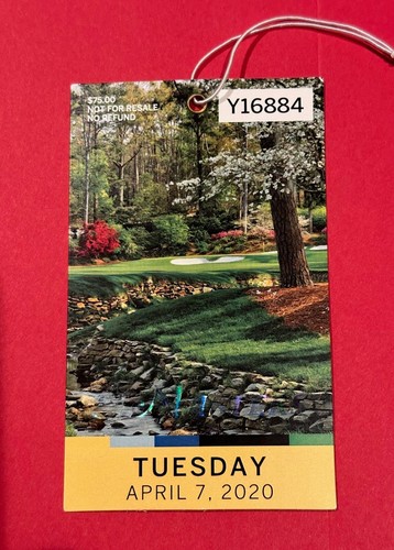 2020 Tuesday Masters Ticket... Practice Round | eBay