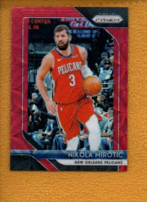 Nikola Mirotic 2018-19 Panini Prizm Base Prizms Choice Red #157 /88 - Image 1 of 4