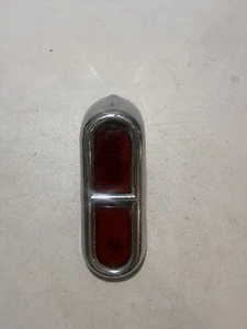 1947-1949 Studebaker Champion Chrome Tail Light Housing Assembly Red Lens OEM 48 - Picture 1 of 16