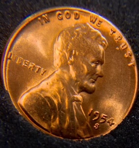 1954S / ULTRA HIGH GRADE / MS IS ULTTRA HIGH / A "RED-BU GEM" /ORIGINAL LUSTER++ - Picture 1 of 3