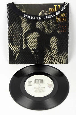 VAN HALEN - Feels So Good 7" Vinyl Fishnet Stocking sleeve 1989 Limited Edition - Image 1 of 4
