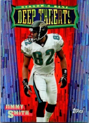 1999 Topps #SB15 Jimmy Smith Season's Best Football Card 9Q - Image 1 of 2
