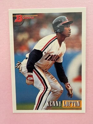1993 Bowman Baseball Kenny Lofton #417 Cleveland Indians - Image 1 of 2