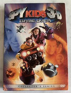 Spy Kids 3: Game Over (DVD, 2004, Includes both 2D and 3D Versions) 3-D Glasses